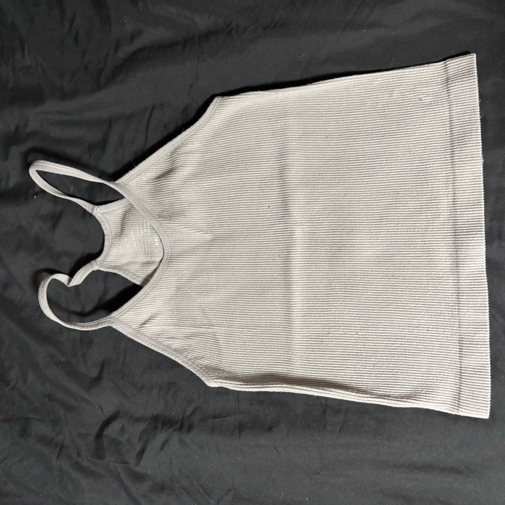 Ribbed Halter Neck Tank Top